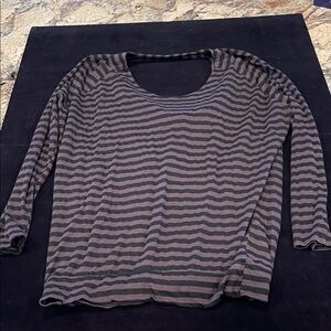 Michael Stars Striped Long Sleeve Top with